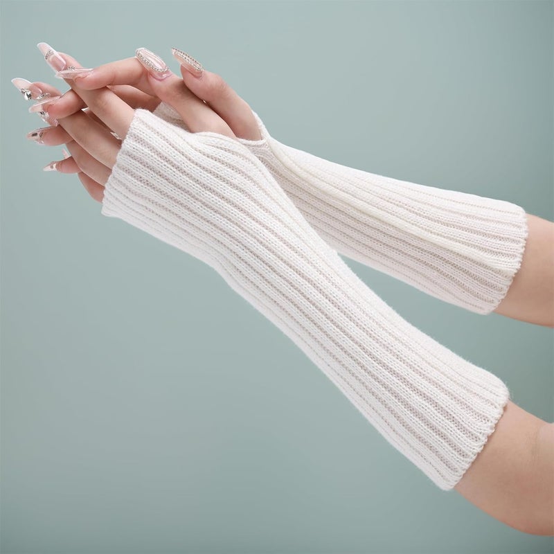 Insdark Goth Arm Warmers Y2k Women Rave Cute Fashion Punk Japanese Winter Grunge - Image 5